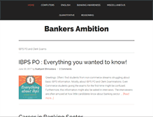 Tablet Screenshot of bankersambition.com